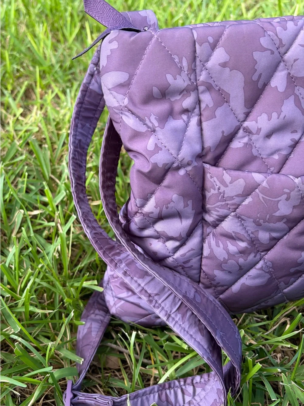 Vera Bradley Quilted Floral Crossbody in Dusty Purple